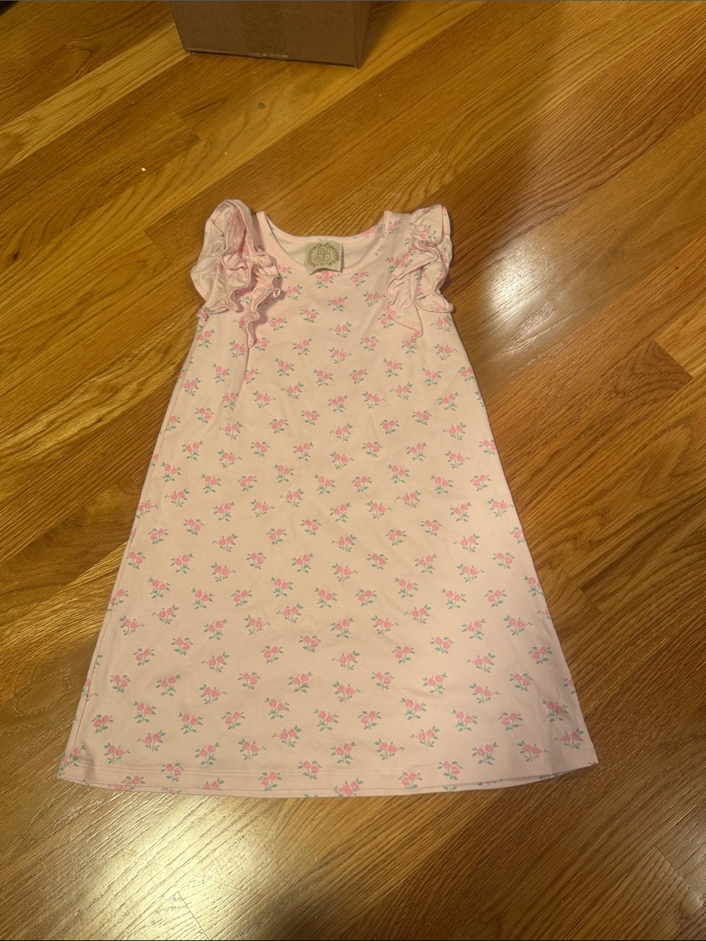The Beaufort Bonnet Company Pink Floral Ruffle-Sleeve Polly play